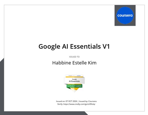 Google AI Essentials V1 · Credly