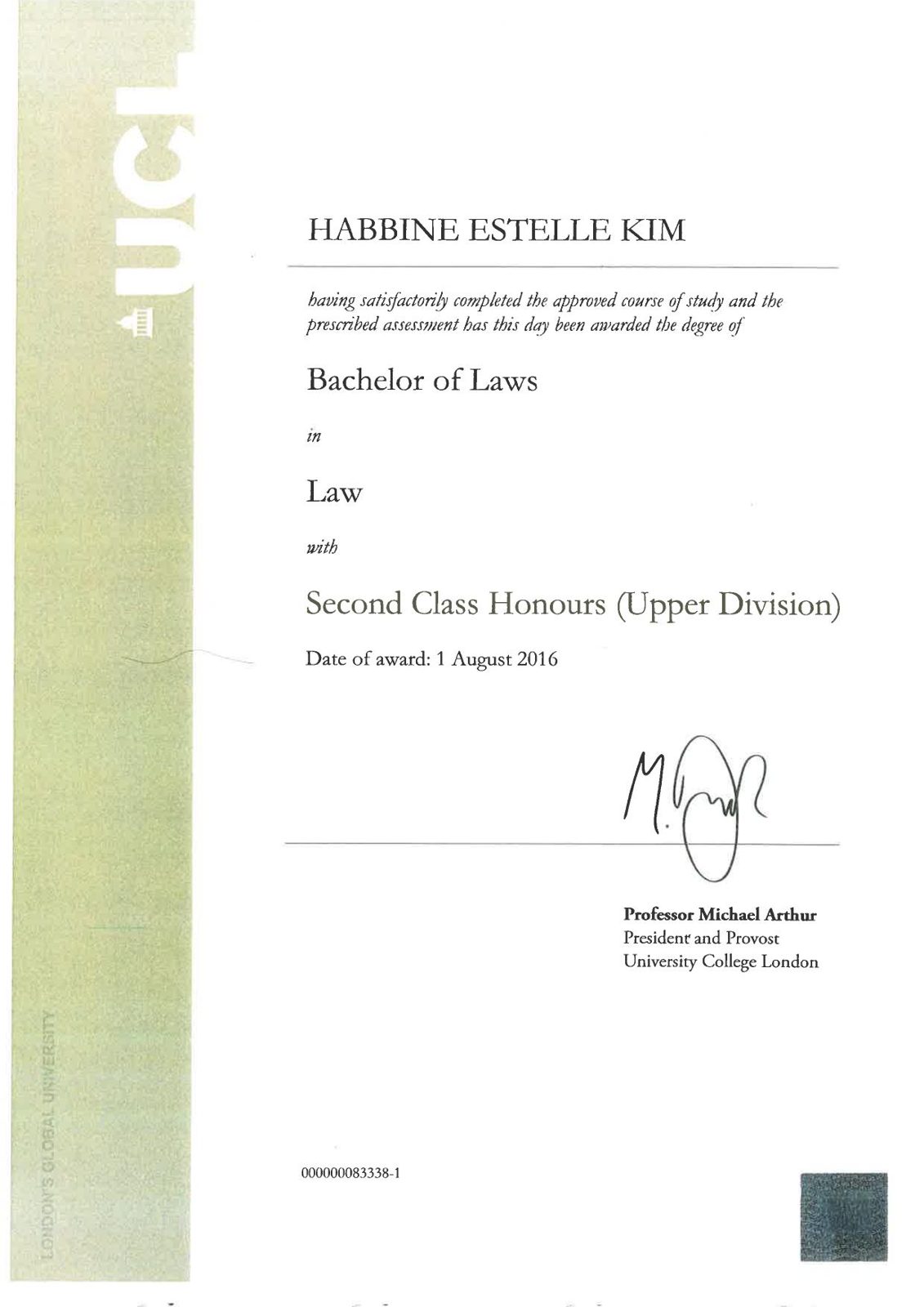 Bachelor of Laws (LLB)